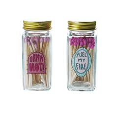 Glass Jar Matchstick Holder