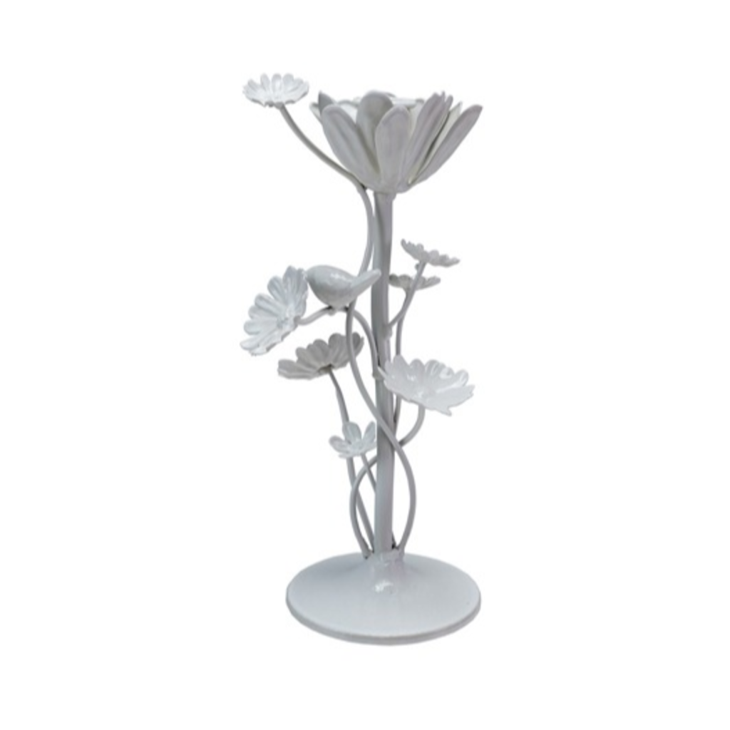 Metal Flower Taper Holder