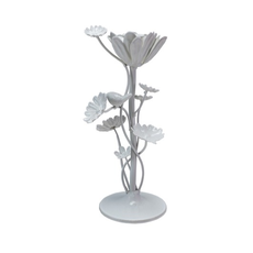 Metal Flower Taper Holder