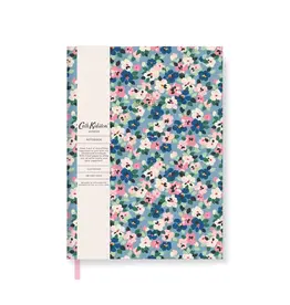 Painted Pansies Linen Notebook