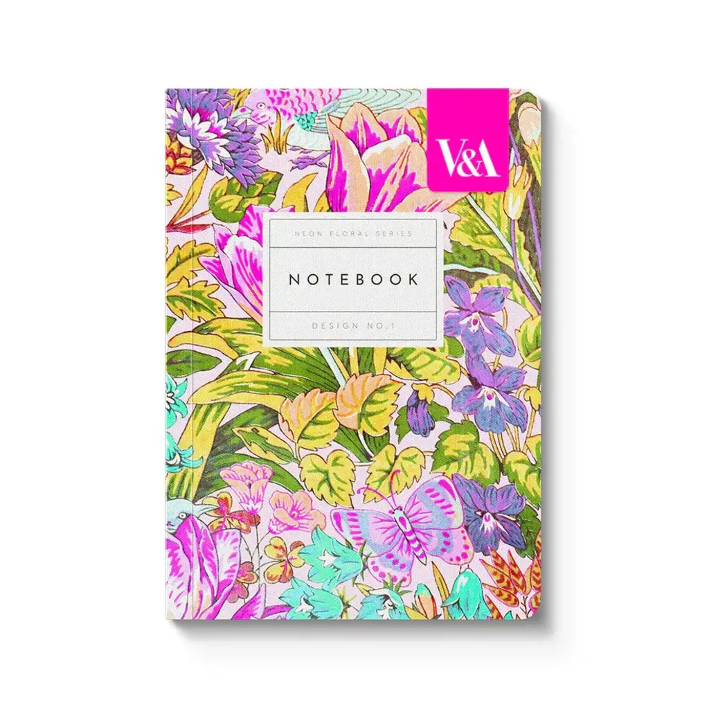 Neon Floral Tulip Notebook