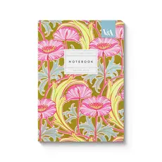 Neon Floral Pink Poppies Notebook