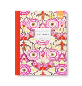 Neon Floral Symmetrical Primrose Exercise Book