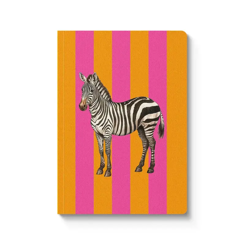 Striped Zebra Paperback Notebook