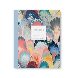 Scalloped Marble Kaleido Exercise Book