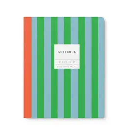 Blue Green Stripe Kaleido Exercise Book