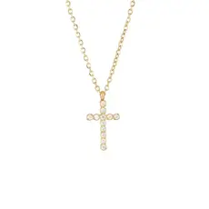 Pave Cross Necklace