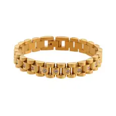 Pave Wristwatch Chain Bracelet