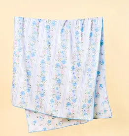 Quick Dry Beach Towel - Petal Parade Blue