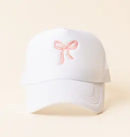 Trucker Hat - Bow Pink