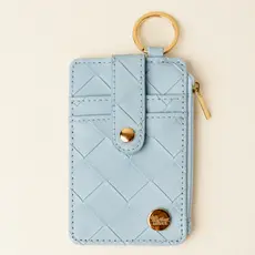 Woven Keychain Wallet - Blue
