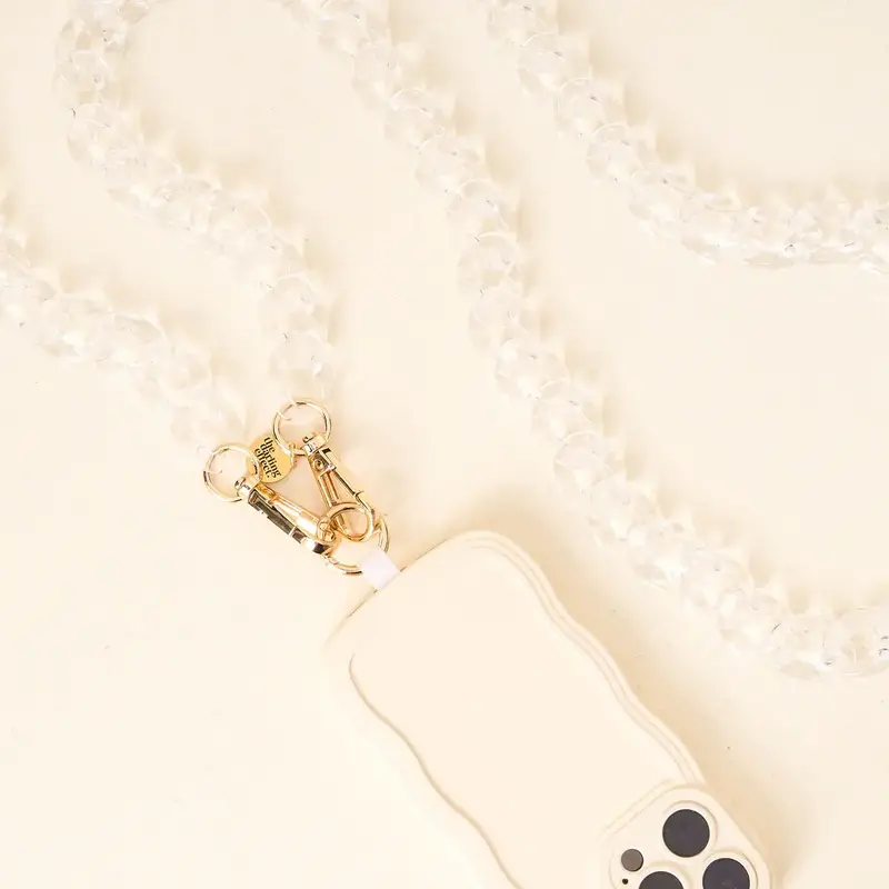 Hold The Phone Crossbody Chain - Clear
