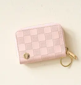 Zip Around Wallet  - Blush Check