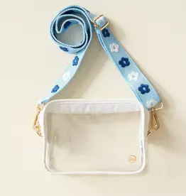 Clear Crossbody Bag - Light Blue