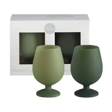 Sage Silicone Wine Glass - Short Stem