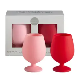 Blush Silicone Wine Glass - Short Stem