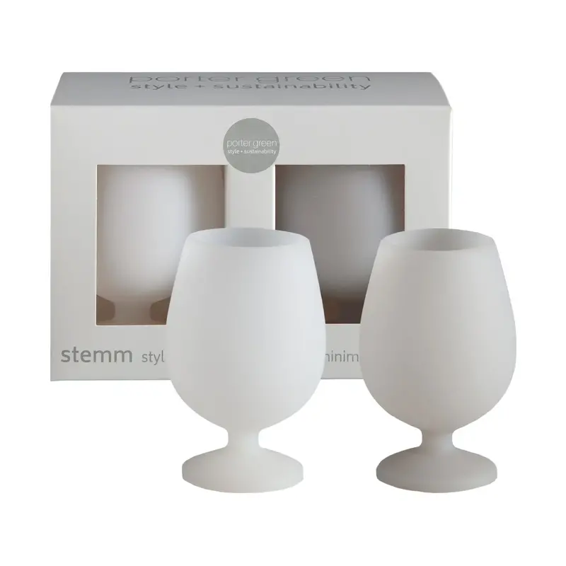 Dove Silicone Wine Glass - Short Stem