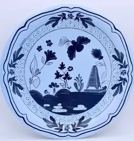 Beachside Pavilion Dinner Plates - Sky and Navy