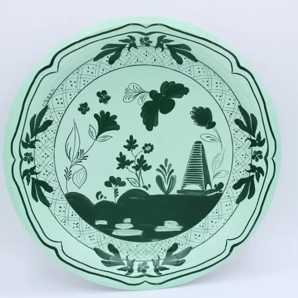 Beachside Pavilion Dinner Plates - Mint and Forest