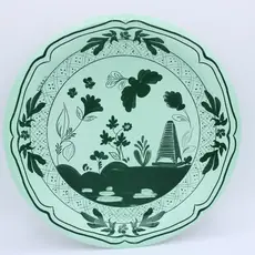 Beachside Pavilion Dinner Plates - Mint and Forest