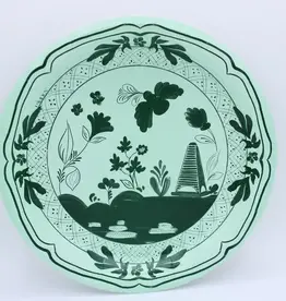 Beachside Pavilion Dinner Plates - Mint and Forest