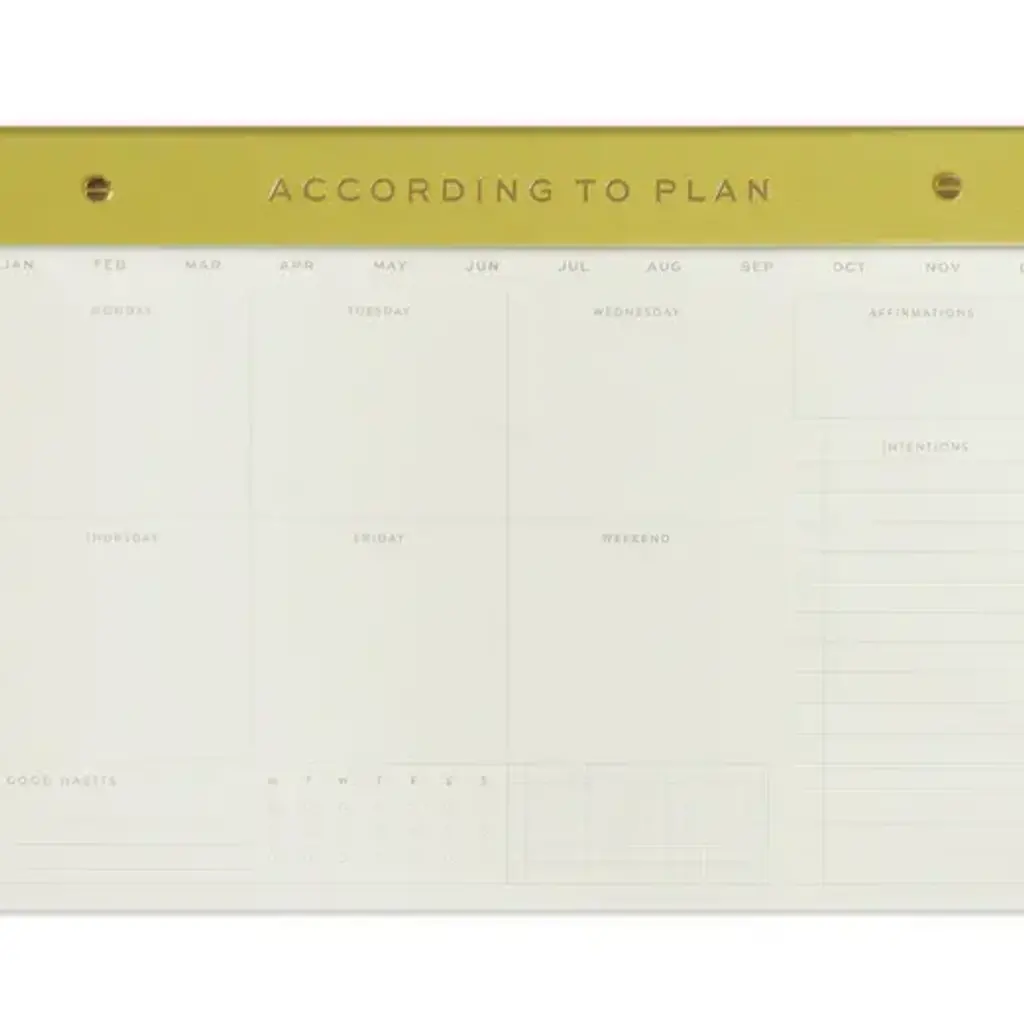 Weekly Post Bound Notepad - Matcha