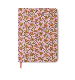 Jumbo Soft Touch Journal - Pink Vintage Floral