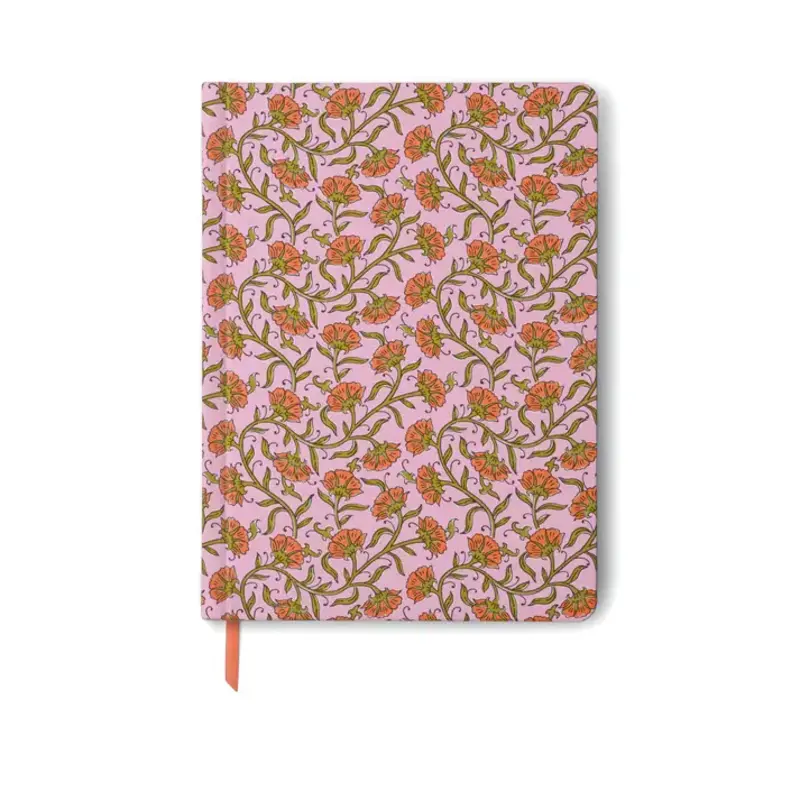 Jumbo Soft Touch Journal - Pink Vintage Floral