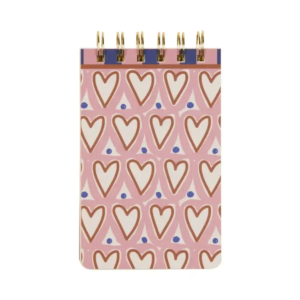 A Dopo Hearts Twin Wire Notepad