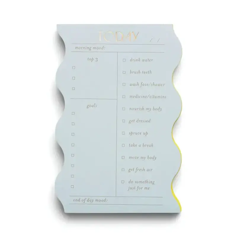 Wavy Daily Notepad - Cloud