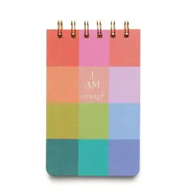 Twin Wire Notepad - Rainbow Check