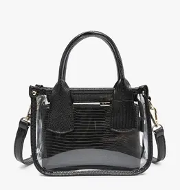 Stacey Clear Satchel - Black