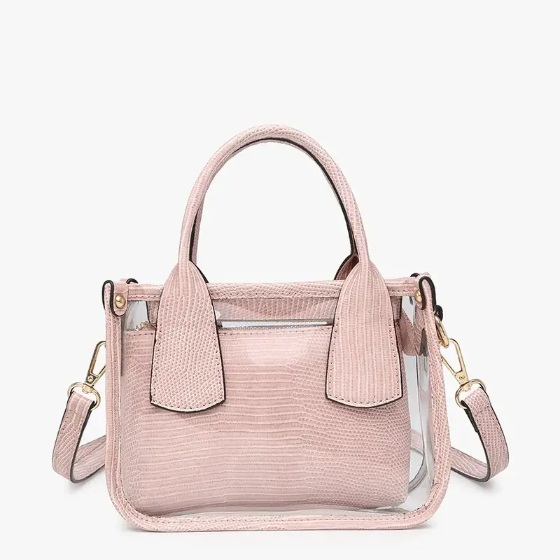 Stacey Clear Satchel - Pink