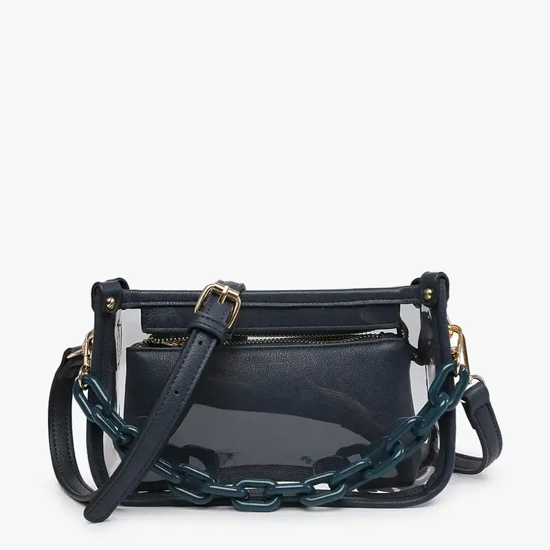 Jessica Clear Crossbody - Navy