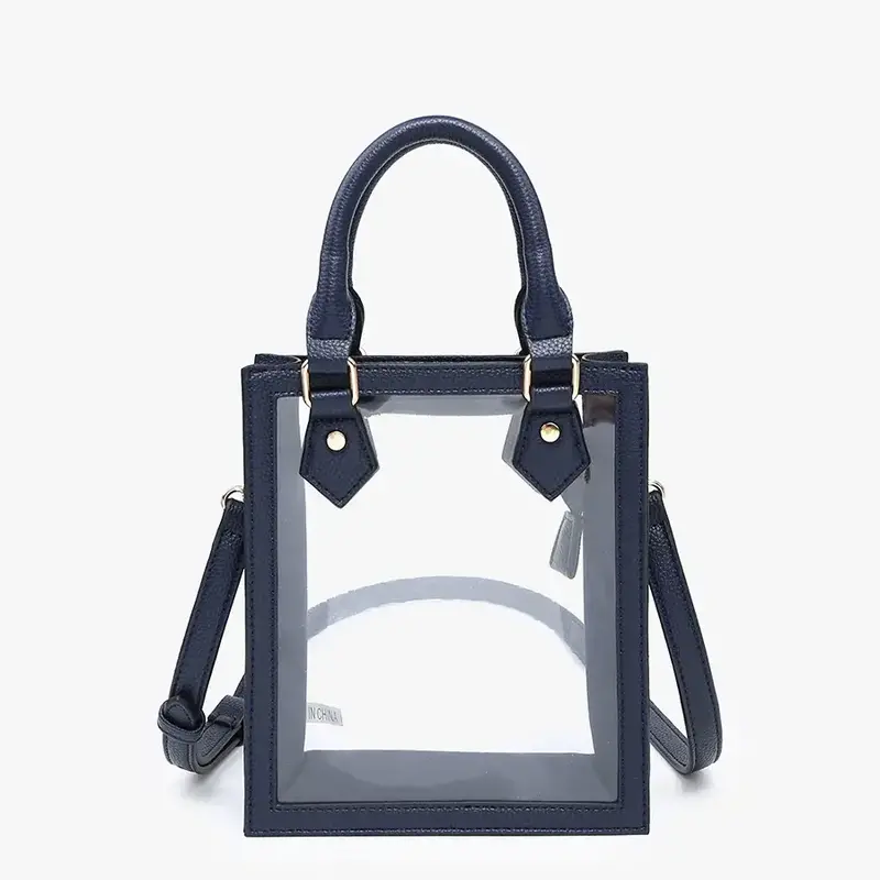 Elise Clear Crossbody - Navy