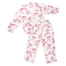 Long Sleeve PJ Set - Pink Bows - Medium