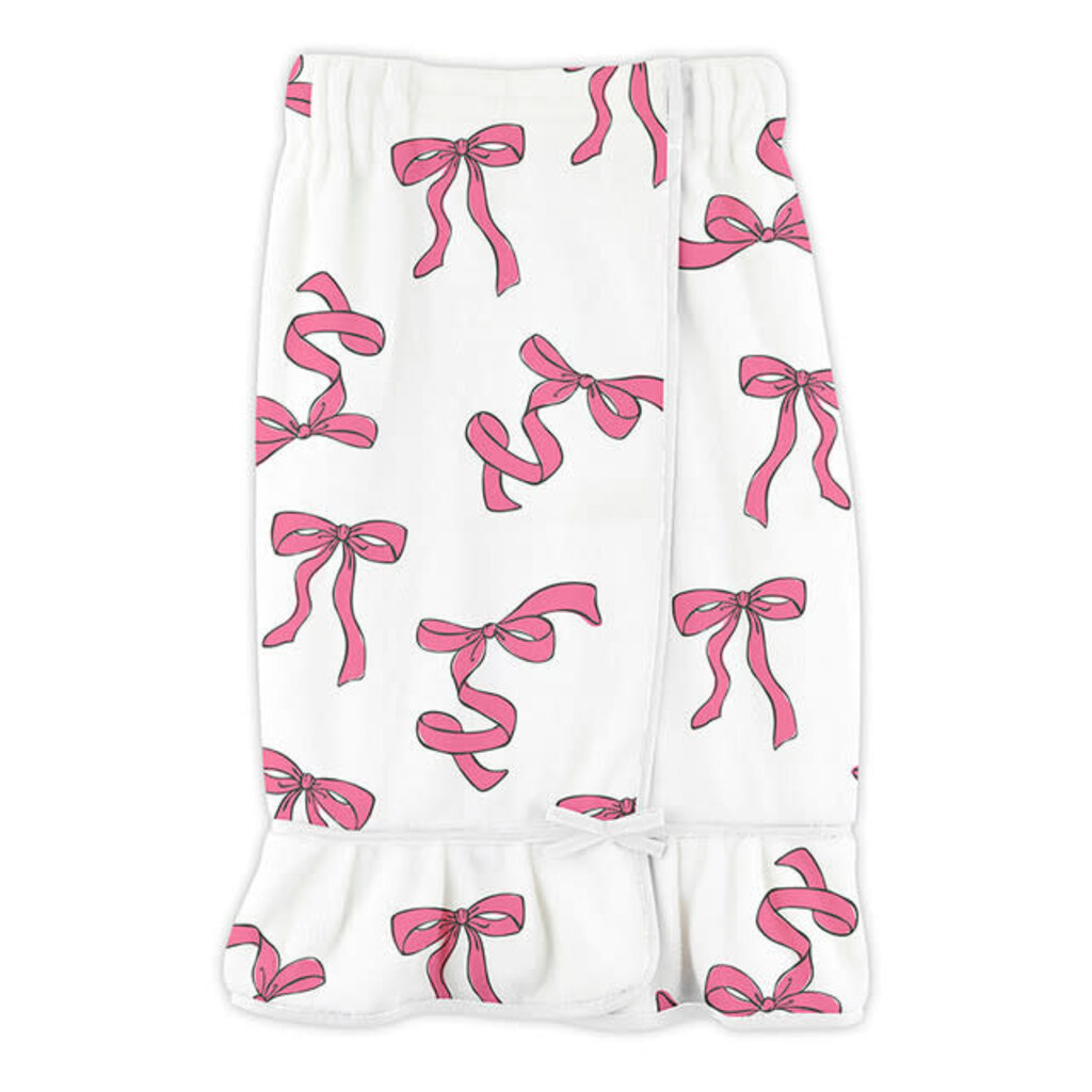 Spa Wrap - Pink Bows