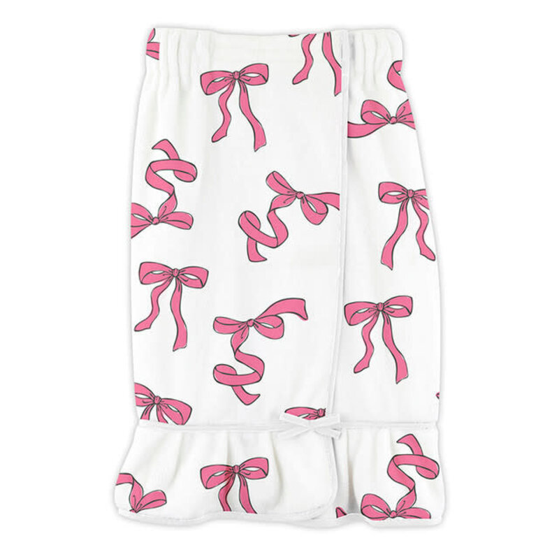 Spa Wrap - Pink Bows