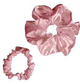 Satin Scrunchie Set - Light Pink