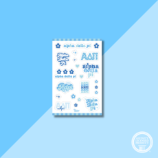 The Darling Effect ADPI Sorority Sticker Sheet