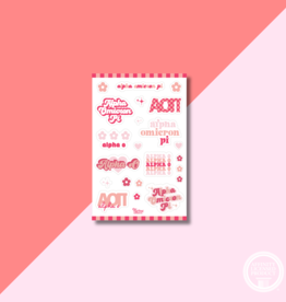 The Darling Effect AOPI Sorority Sticker Sheet