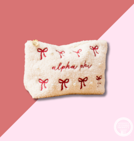 The Darling Effect APHI Bows & Pearls Teddy Pouch