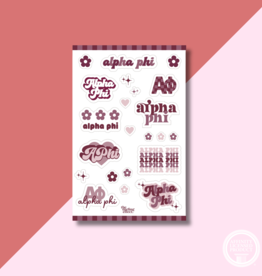 The Darling Effect APHI Sorority Sticker Sheet