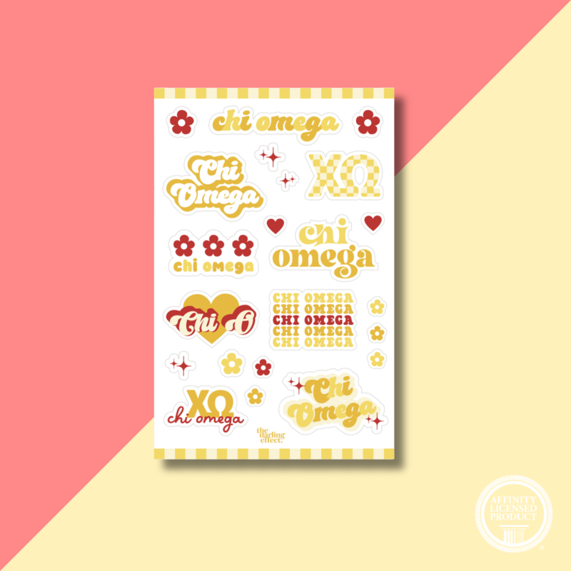 The Darling Effect CHIO Sorority Sticker Sheet