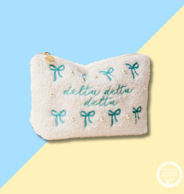 The Darling Effect DDD Bows & Pearls Teddy Pouch