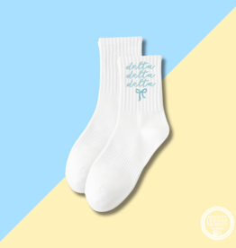 The Darling Effect DDD Embroidered Crew Socks