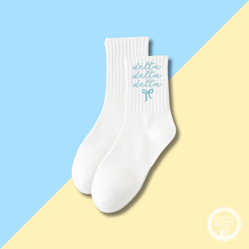 The Darling Effect DDD Embroidered Crew Socks