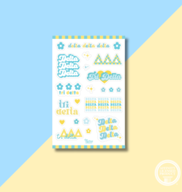 The Darling Effect DDD Sorority Sticker Sheet
