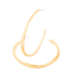 Kat Earrings - Large Gold