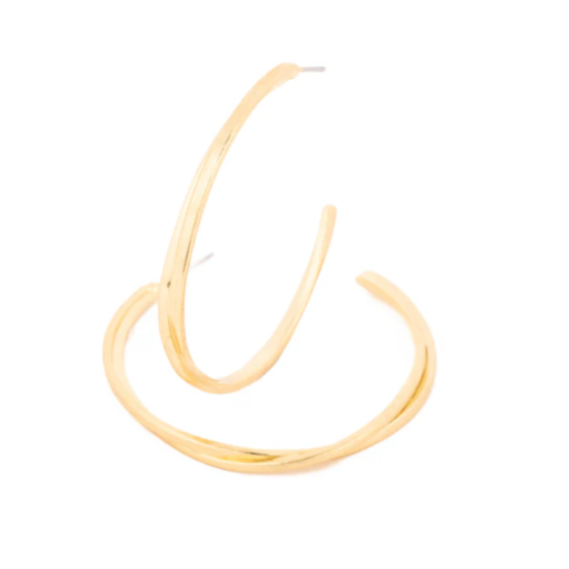 Kat Earrings - Large Gold